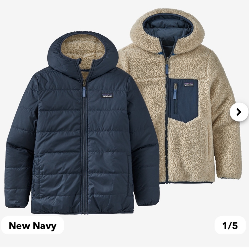 Boys Patagonia reversible jacket - brand new